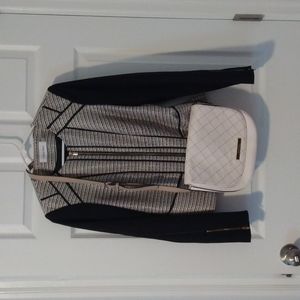 Calvin Klein blazer with Anne Klein purse
